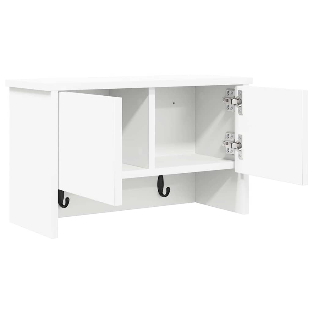 vidaXL Răcător de paltoane montat pe perete cu ușă Alb 50 x 20 x 30 cm vidaXL Răcător de paltoane montat pe perete cu ușă Alb 50 x 20 x 30 cm