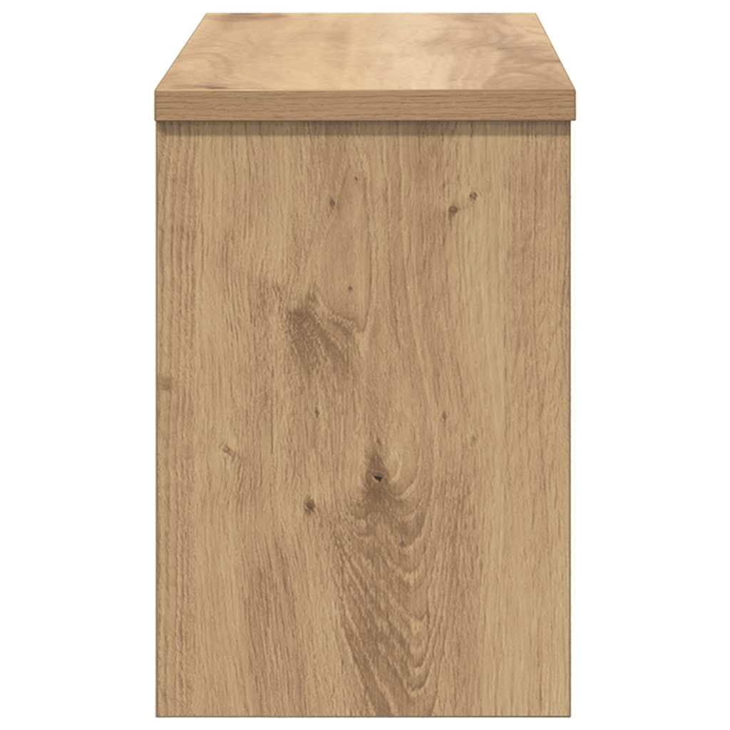 vidaXL Răcător de paltoane montat pe perete cu raft stejar artizanal