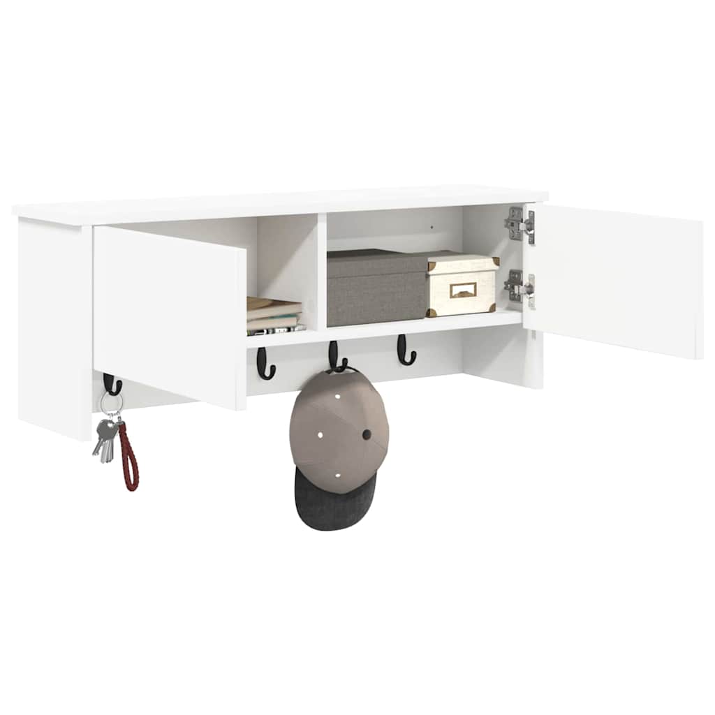 vidaXL Răcător de paltoane montat pe perete cu ușă Alb 80 x 20 x 30 cm vidaXL Răcător de paltoane montat pe perete cu ușă Alb 80 x 20 x 30 cm