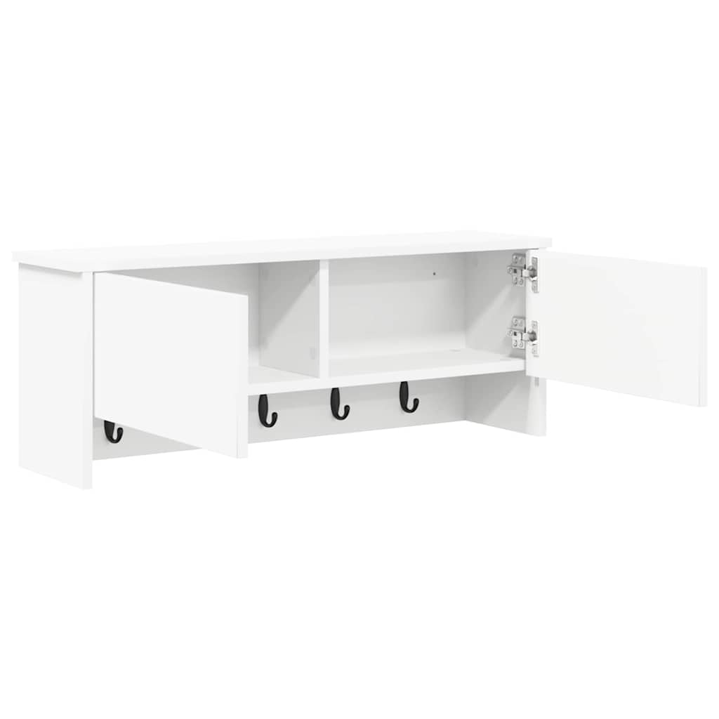 vidaXL Răcător de paltoane montat pe perete cu ușă Alb 80 x 20 x 30 cm vidaXL Răcător de paltoane montat pe perete cu ușă Alb 80 x 20 x 30 cm