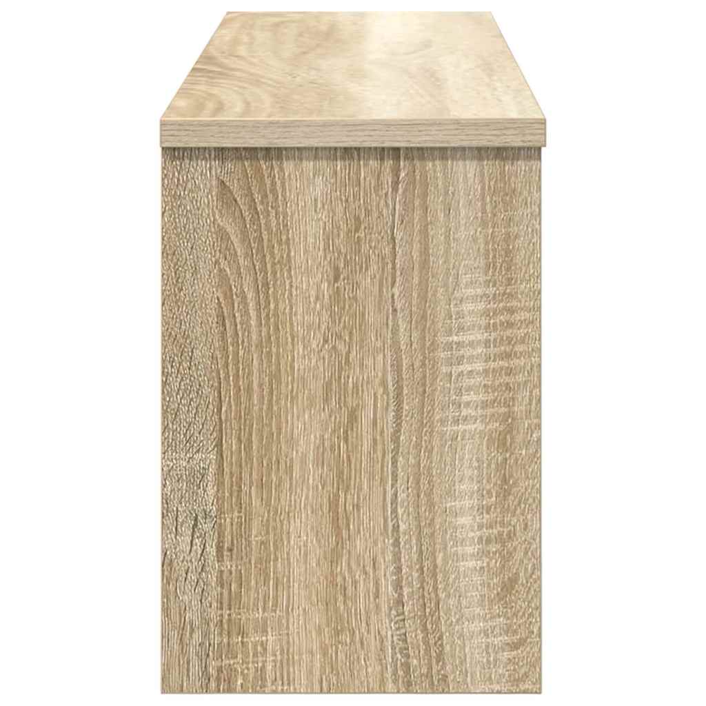 vidaXL Răcător de paltoane montat pe perete cu raft Stejar sonoma vidaXL Răcător de paltoane montat pe perete cu raft Stejar sonoma