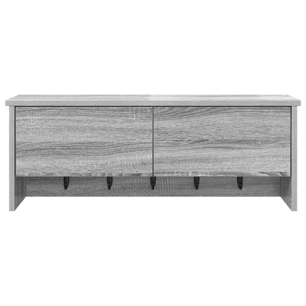 vidaXL Răcător de paltoane montat pe perete sonoma gri 80 x 20 x 30 cm