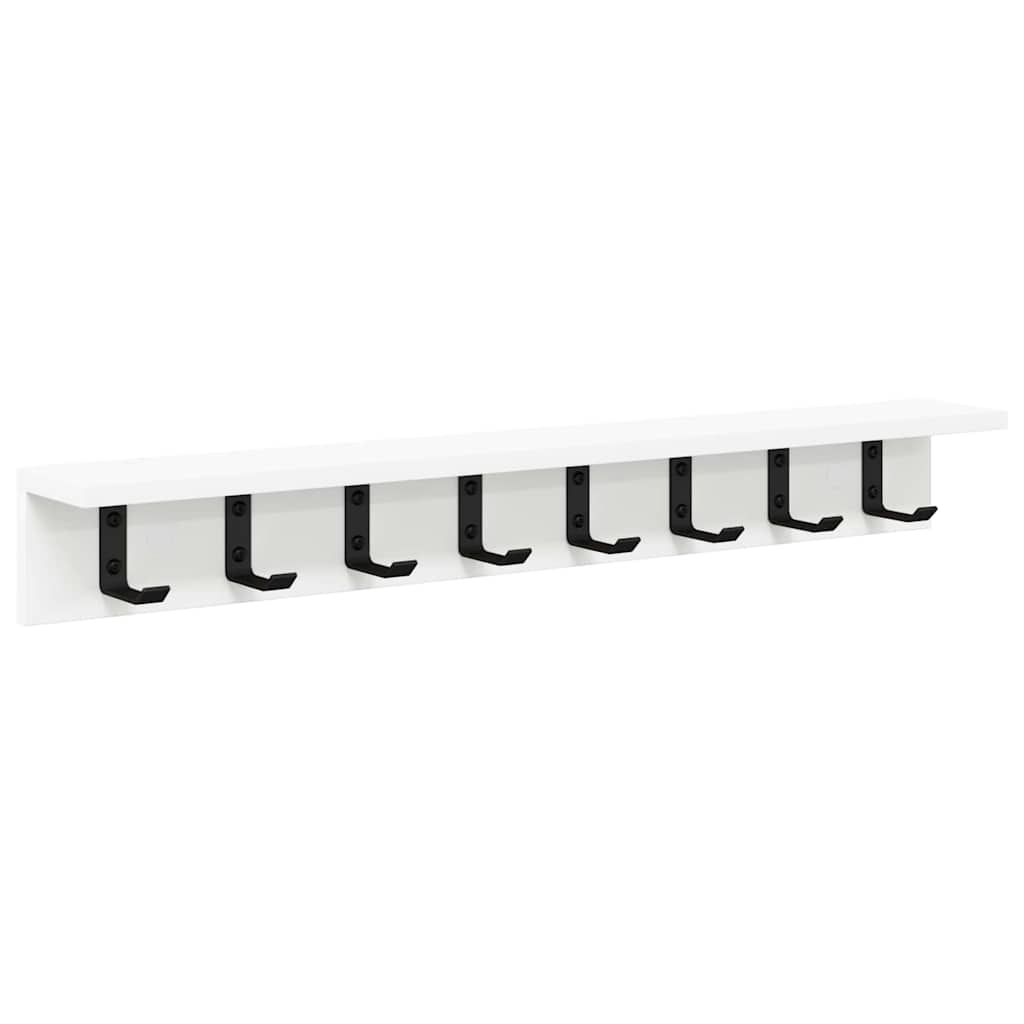 vidaXL Răcător de paltoane montat pe perete Alb 80 x 10.5 x 10.5 cm vidaXL Răcător de paltoane montat pe perete Alb 80 x 10.5 x 10.5 cm