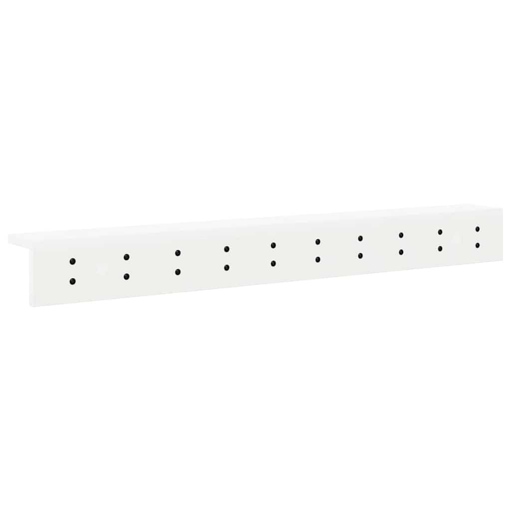 vidaXL Răcător de paltoane montat pe perete Alb 100 x 10.5 x 10.5 cm