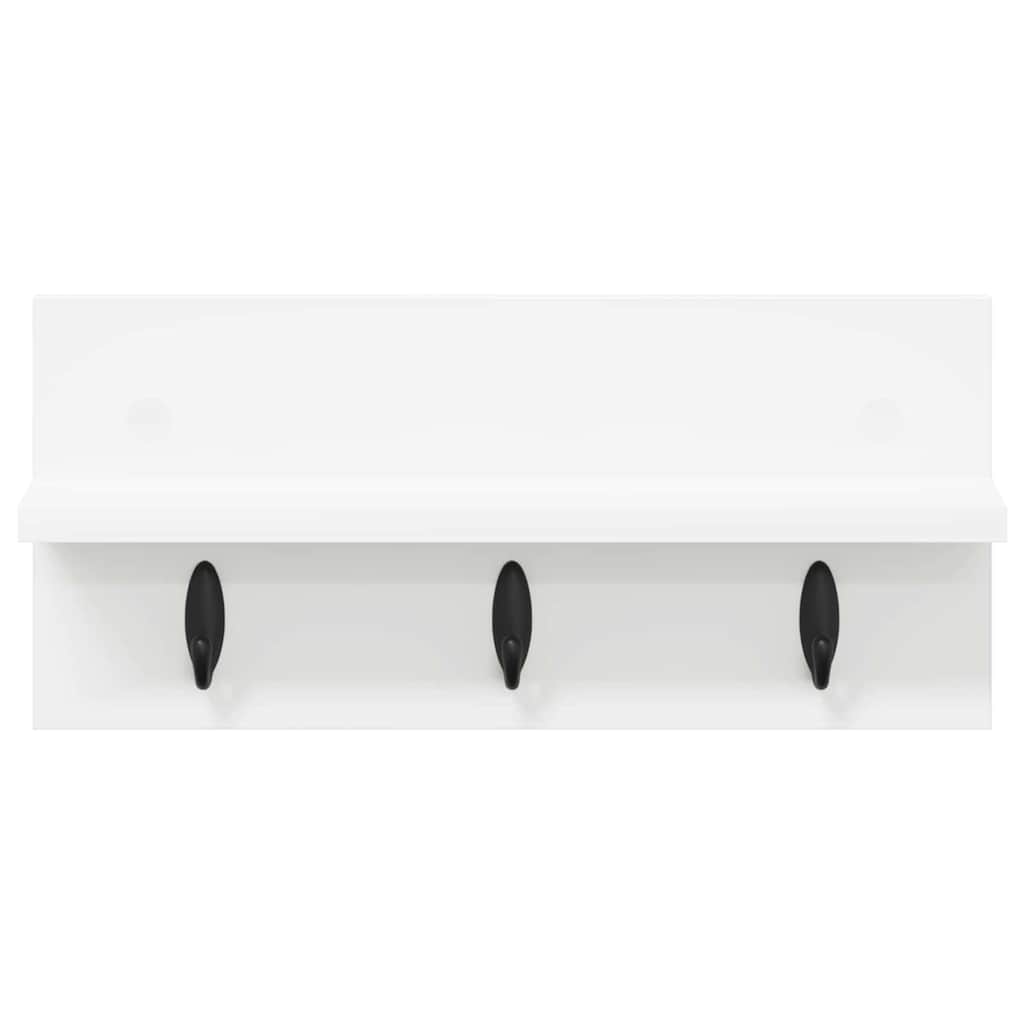 vidaXL Răcător de paltoane montat pe perete Alb 40 x 10.5 x 18 cm