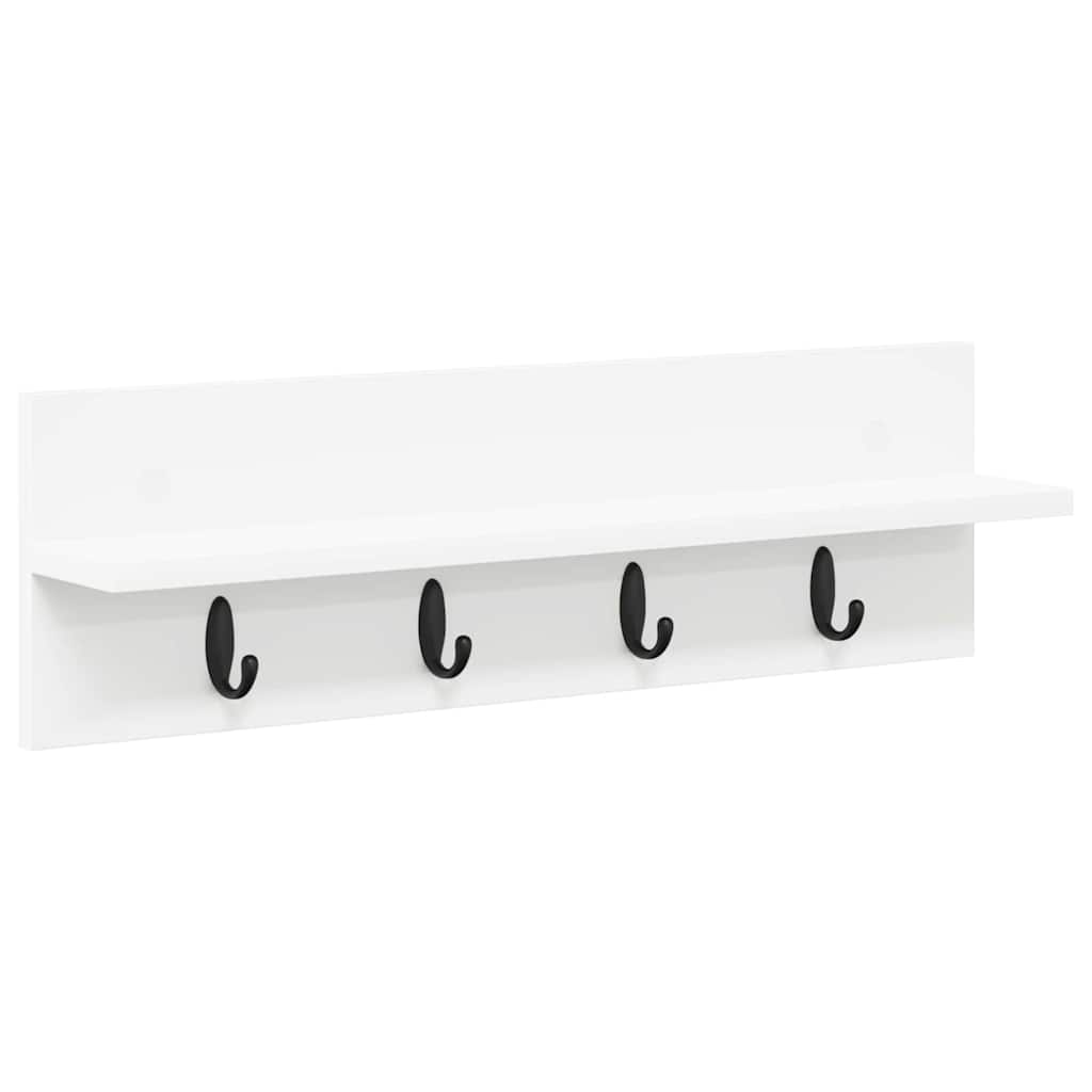 vidaXL Răcător de paltoane montat pe perete Alb 60 x 10.5 x 18 cm