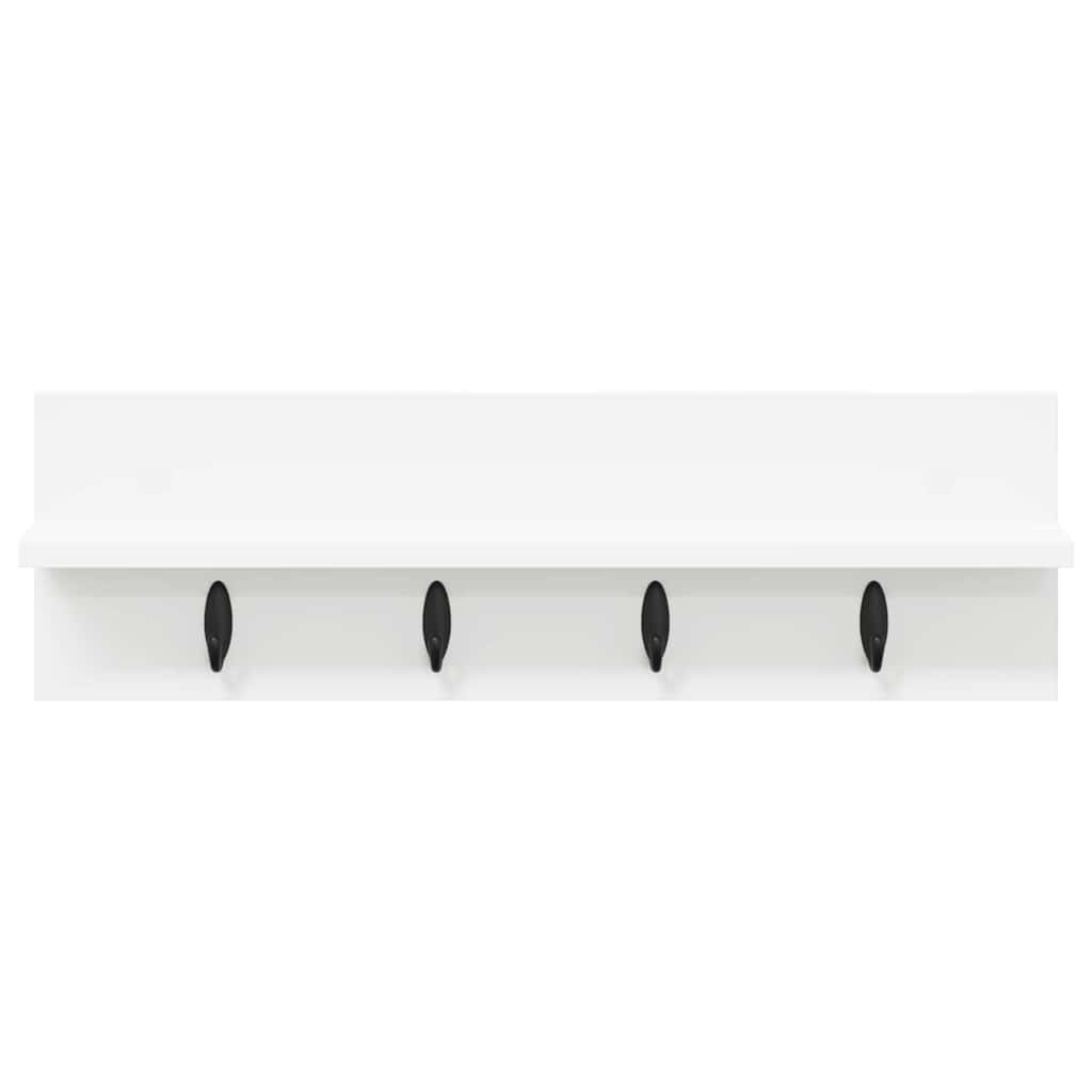 vidaXL Răcător de paltoane montat pe perete Alb 60 x 10.5 x 18 cm