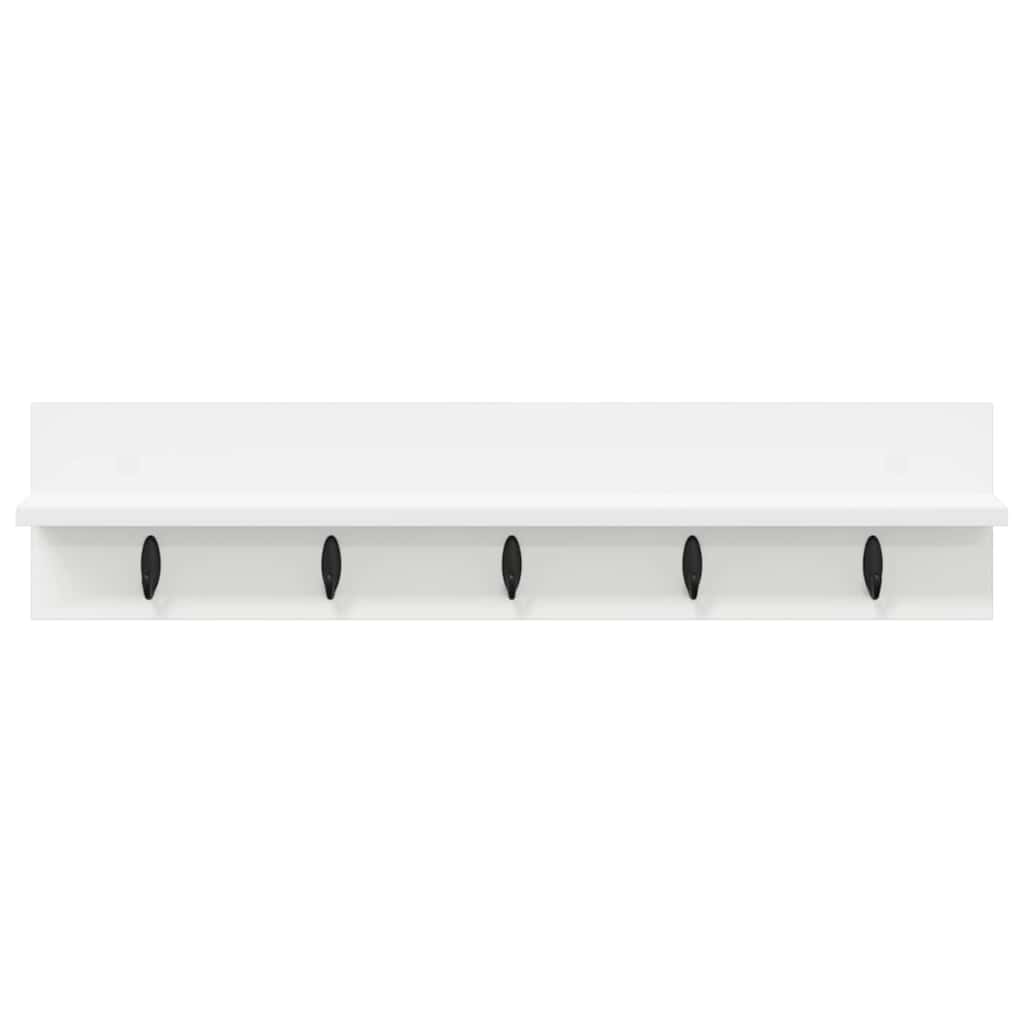 vidaXL Răcător de paltoane montat pe perete Alb 80 x 10.5 x 18 cm vidaXL Răcător de paltoane montat pe perete Alb 80 x 10.5 x 18 cm
