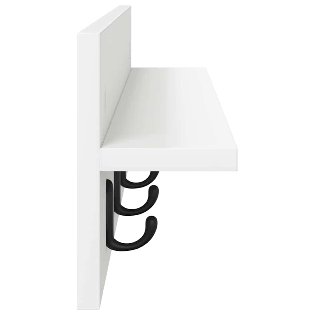 vidaXL Răcător de paltoane montat pe perete Alb 80 x 10.5 x 18 cm vidaXL Răcător de paltoane montat pe perete Alb 80 x 10.5 x 18 cm