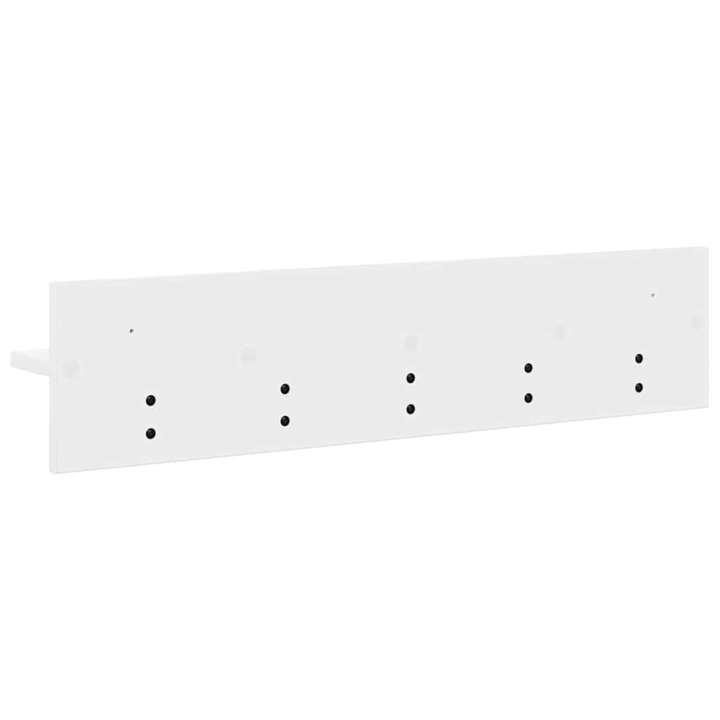 vidaXL Răcător de paltoane montat pe perete Alb 80 x 10.5 x 18 cm vidaXL Răcător de paltoane montat pe perete Alb 80 x 10.5 x 18 cm
