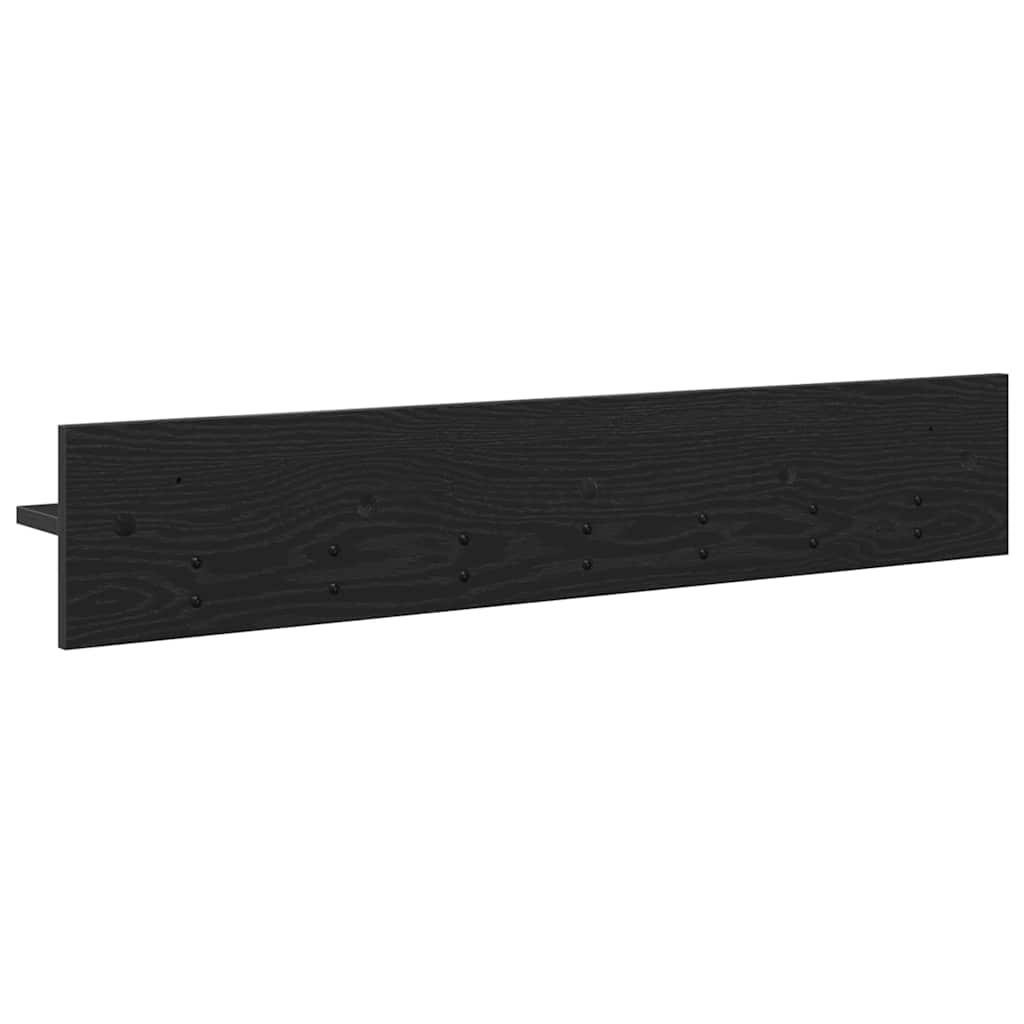 vidaXL Răcător de paltoane montat pe perete cu raft Stejar negru vidaXL Răcător de paltoane montat pe perete cu raft Stejar negru