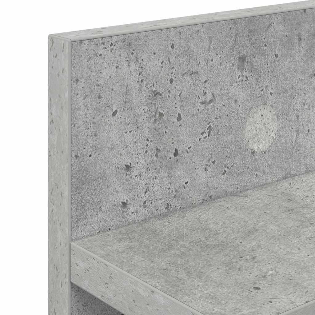 vidaXL Răcător de paltoane montat pe perete cu raft Gri beton vidaXL Răcător de paltoane montat pe perete cu raft Gri beton
