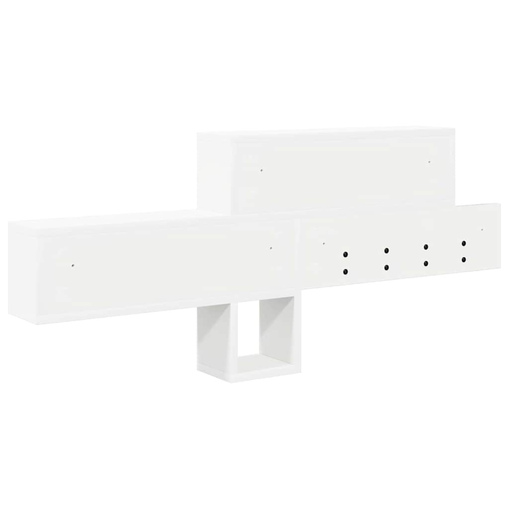 vidaXL Răcător de paltoane montat pe perete Alb 100 x 12 x 43.5 cm