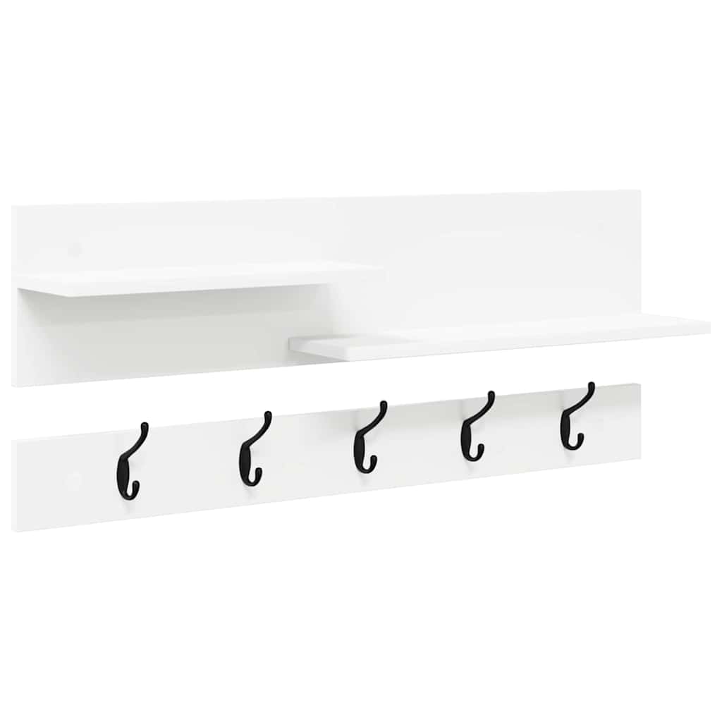 vidaXL Răcător de paltoane montat pe perete Alb 90 x 15 x 36 cm vidaXL Răcător de paltoane montat pe perete Alb 90 x 15 x 36 cm