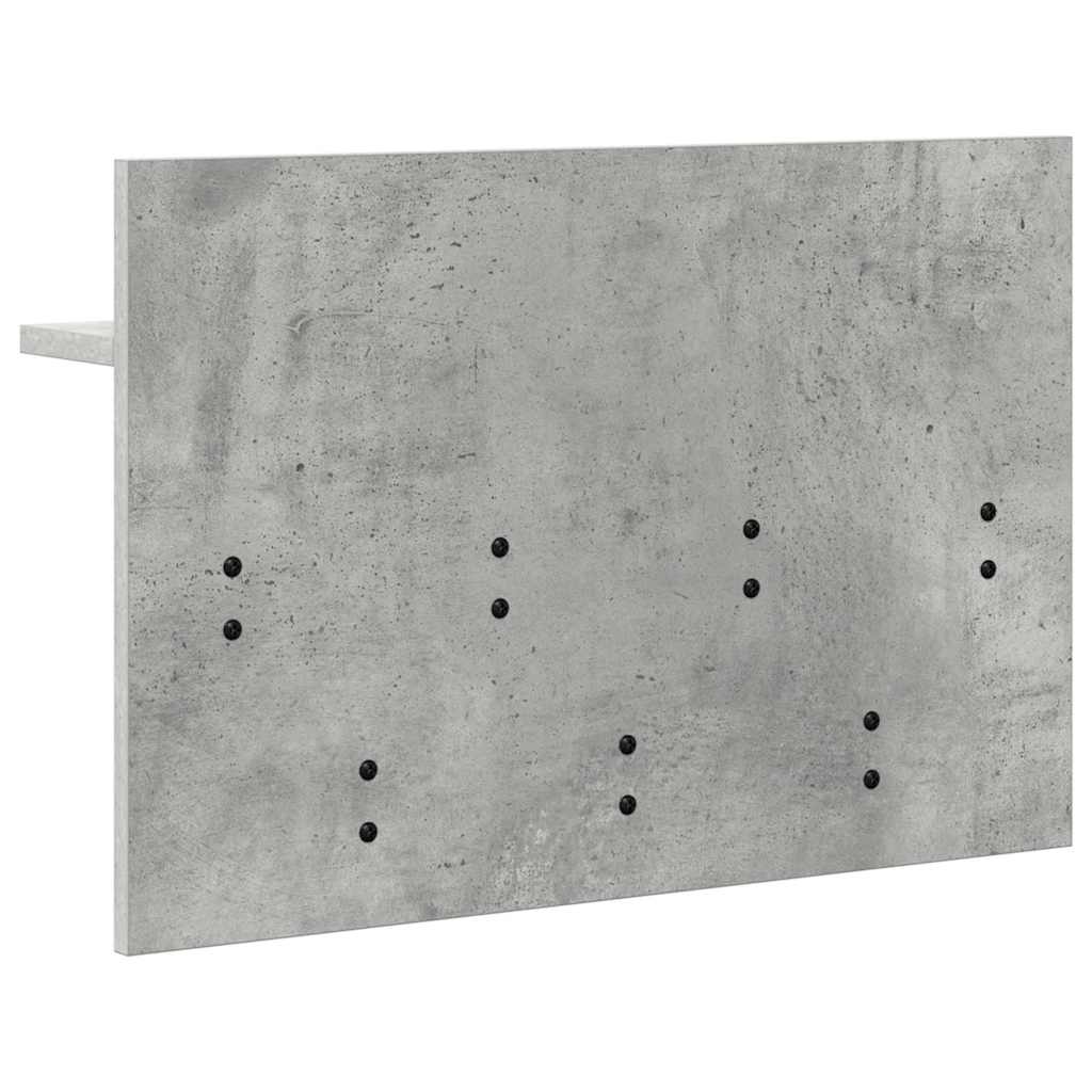 vidaXL Răcător de paltoane montat pe perete Gri beton 60 x 40 x 12 cm vidaXL Răcător de paltoane montat pe perete Gri beton 60 x 40 x 12 cm