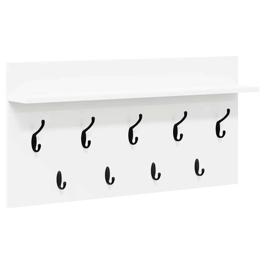 vidaXL Răcător de paltoane montat pe perete Alb 80 x 40 x 12 cm vidaXL Răcător de paltoane montat pe perete Alb 80 x 40 x 12 cm