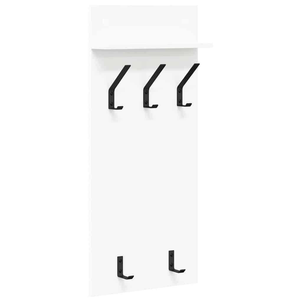 vidaXL Răcător de paltoane montat pe perete Alb 90 x 40 x 10 cm