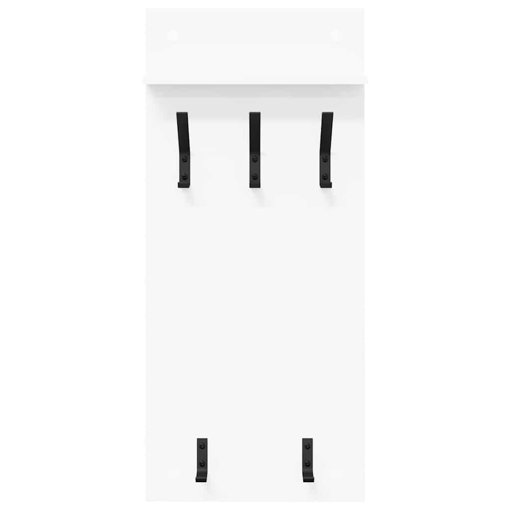 vidaXL Răcător de paltoane montat pe perete Alb 90 x 40 x 10 cm