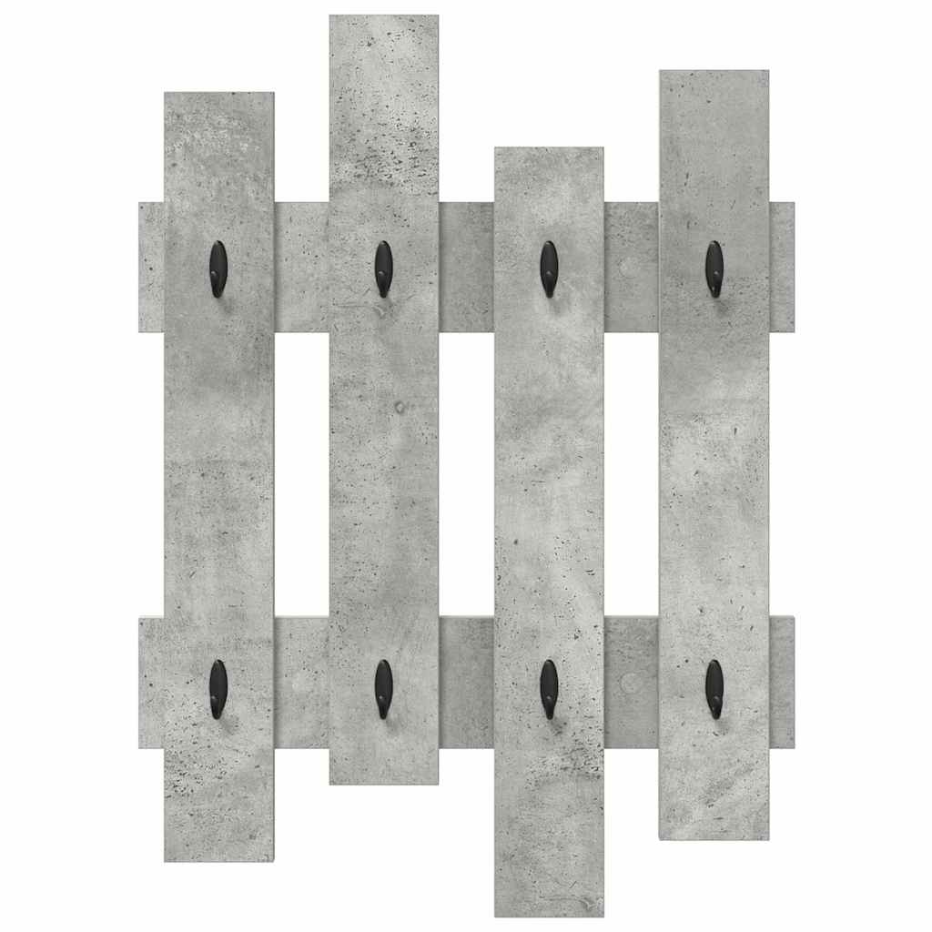 vidaXL Răcător de paltoane montat pe perete Gri beton 60 x 3 x 82 cm vidaXL Răcător de paltoane montat pe perete Gri beton 60 x 3 x 82 cm