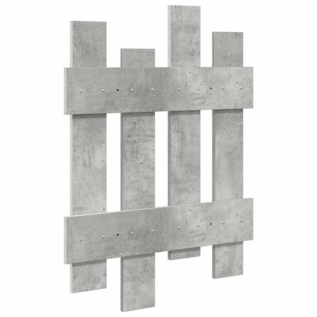 vidaXL Răcător de paltoane montat pe perete Gri beton 60 x 3 x 82 cm vidaXL Răcător de paltoane montat pe perete Gri beton 60 x 3 x 82 cm