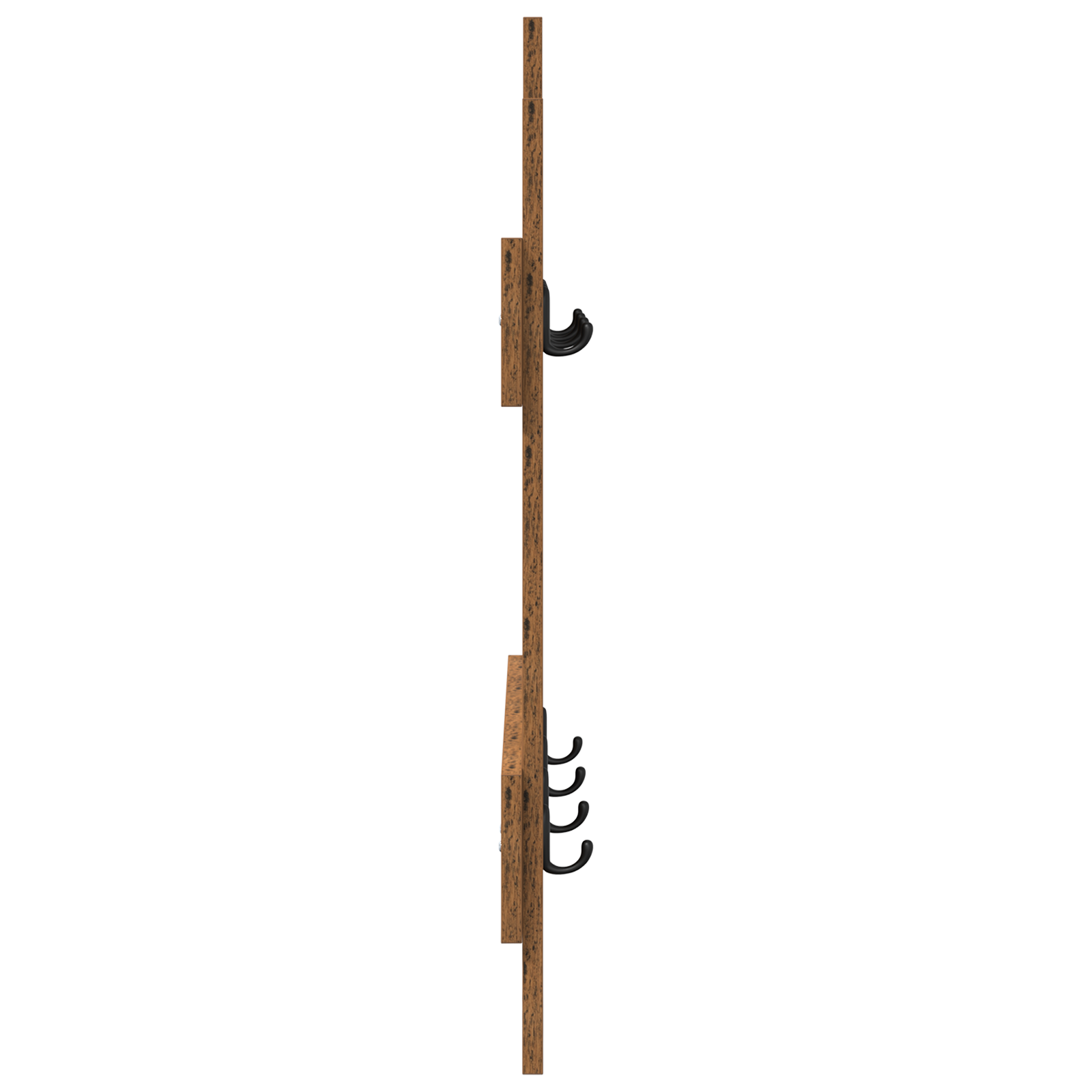 vidaXL Răcător de paltoane montat pe perete Lemn vechi 60 x 3 x 82 cm vidaXL Răcător de paltoane montat pe perete Lemn vechi 60 x 3 x 82 cm