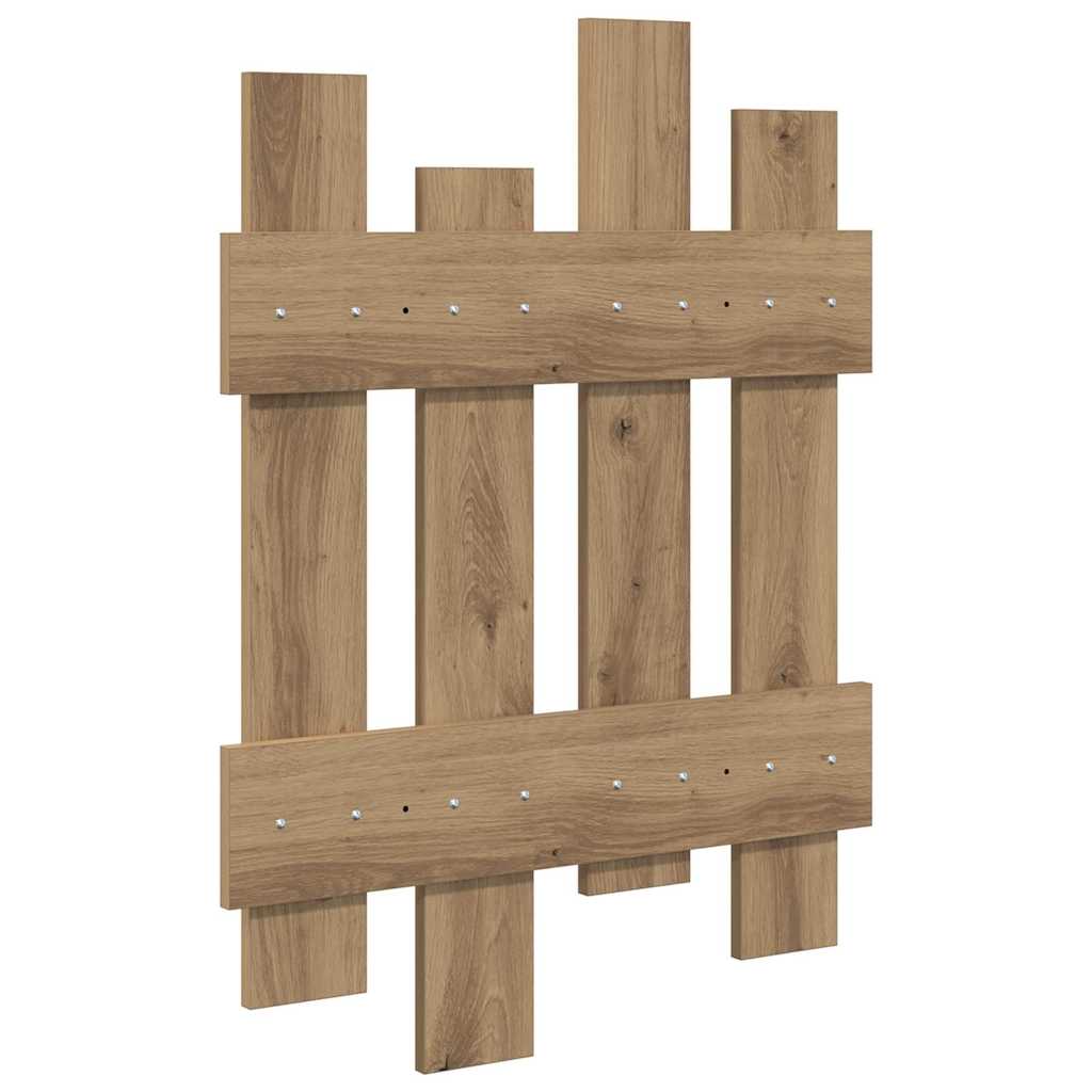 vidaXL Răcător de paltoane montat pe perete Stejar artisanal vidaXL Răcător de paltoane montat pe perete Stejar artisanal