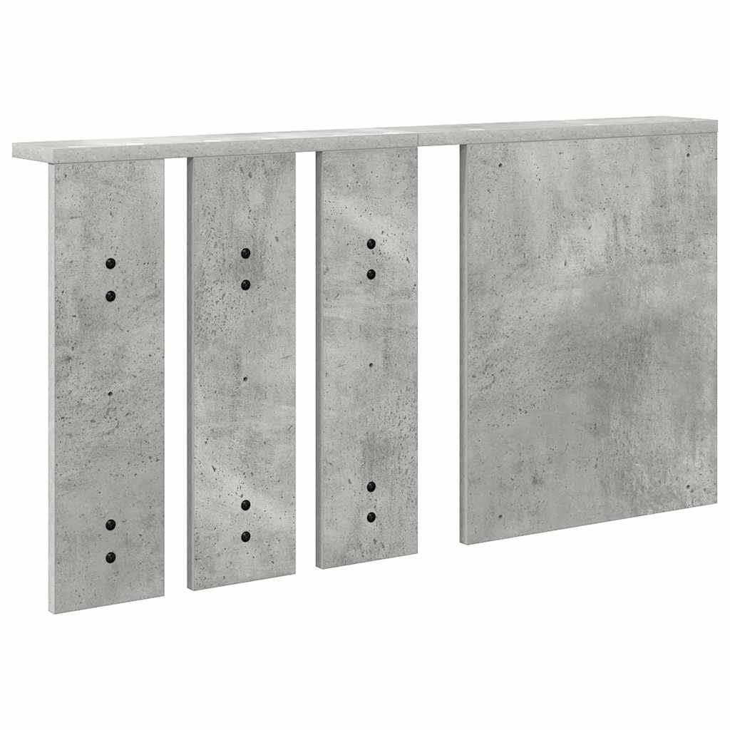 vidaXL Răcător de paltoane montat pe perete Gri beton 85 x 10 x 45 cm