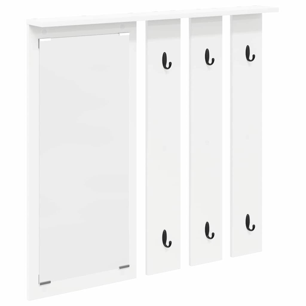 vidaXL Răcător de paltoane montat pe perete Alb 84 x 10 x 80 cm