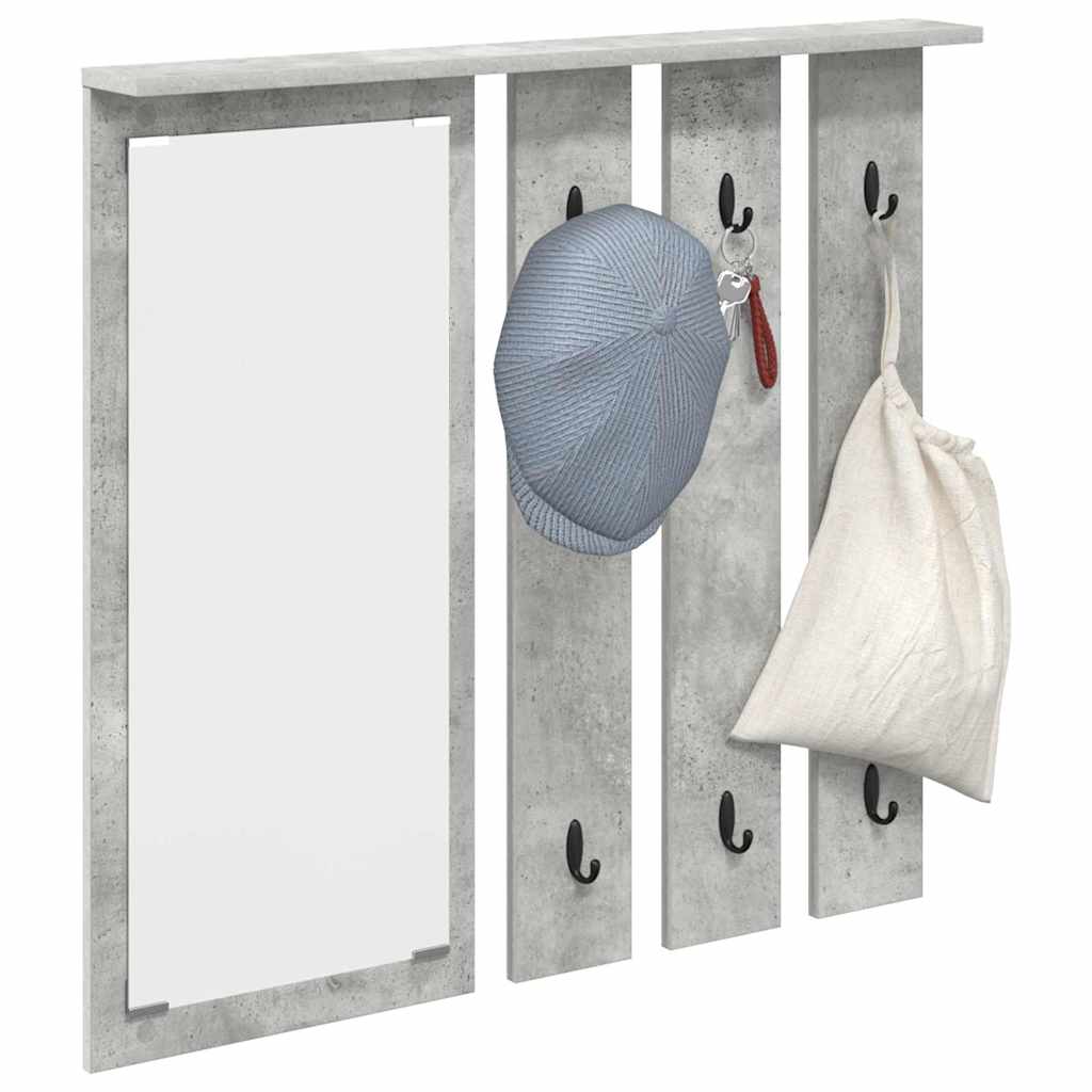 vidaXL Răcător de paltoane montat pe perete Gri beton 84 x 10 x 80 cm vidaXL Răcător de paltoane montat pe perete Gri beton 84 x 10 x 80 cm