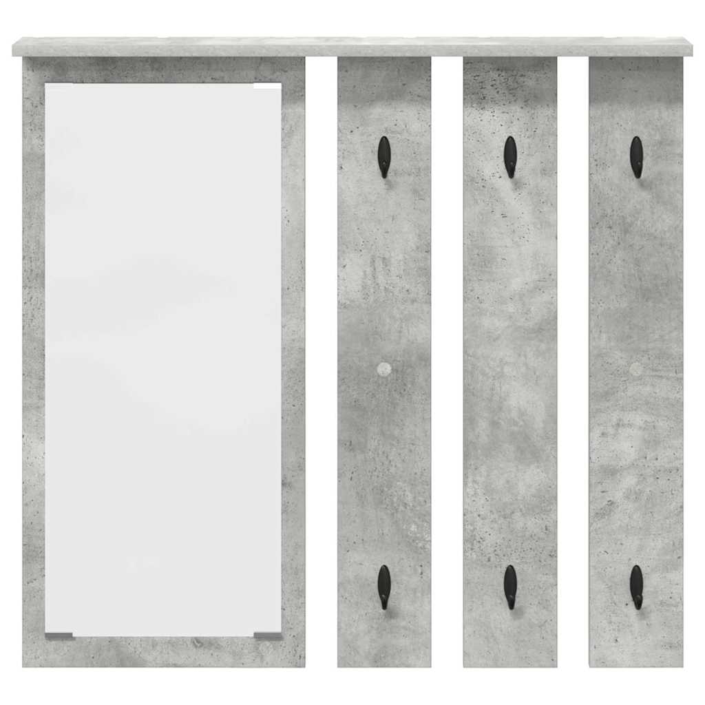 vidaXL Răcător de paltoane montat pe perete Gri beton 84 x 10 x 80 cm vidaXL Răcător de paltoane montat pe perete Gri beton 84 x 10 x 80 cm