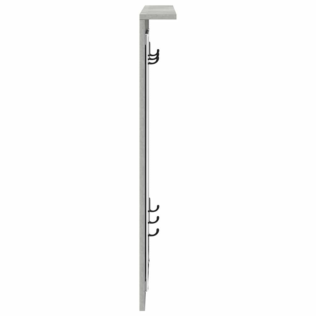 vidaXL Răcător de paltoane montat pe perete Gri beton 84 x 10 x 80 cm vidaXL Răcător de paltoane montat pe perete Gri beton 84 x 10 x 80 cm