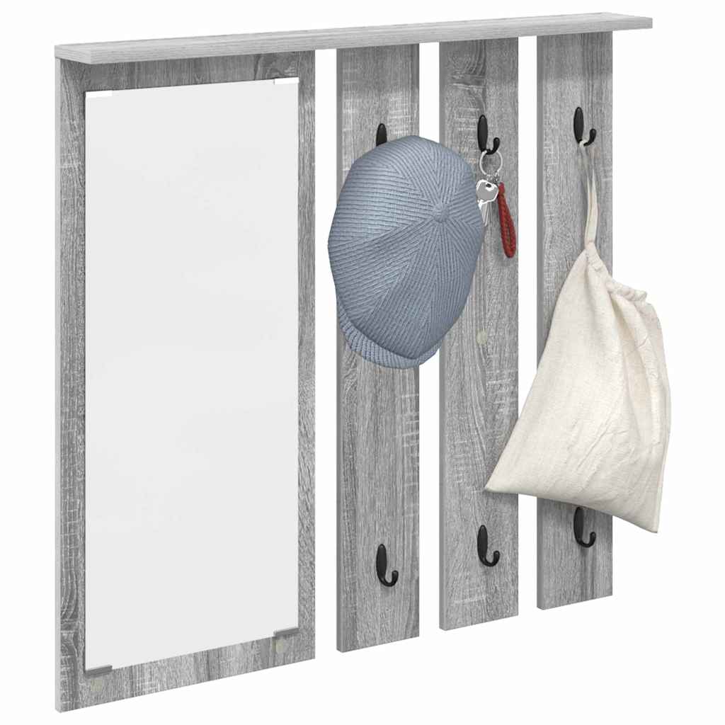 vidaXL Răcător de paltoane montat pe perete sonoma gri 84 x 10 x 80 cm vidaXL Răcător de paltoane montat pe perete sonoma gri 84 x 10 x 80 cm