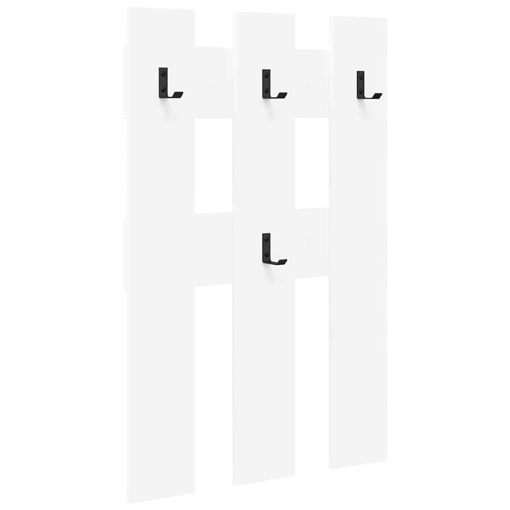 vidaXL Răcător de paltoane montat pe perete Alb 65 x 3 x 100 cm