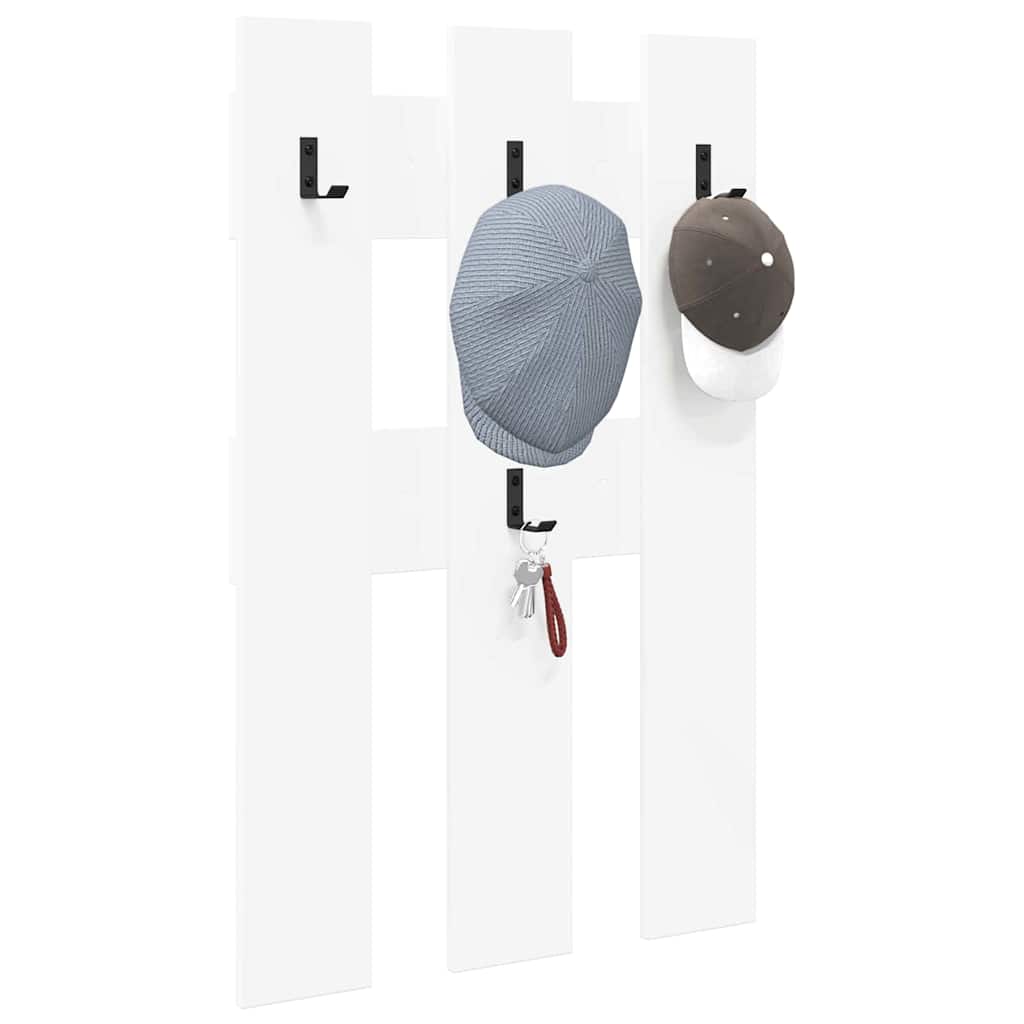 vidaXL Răcător de paltoane montat pe perete Alb 65 x 3 x 100 cm