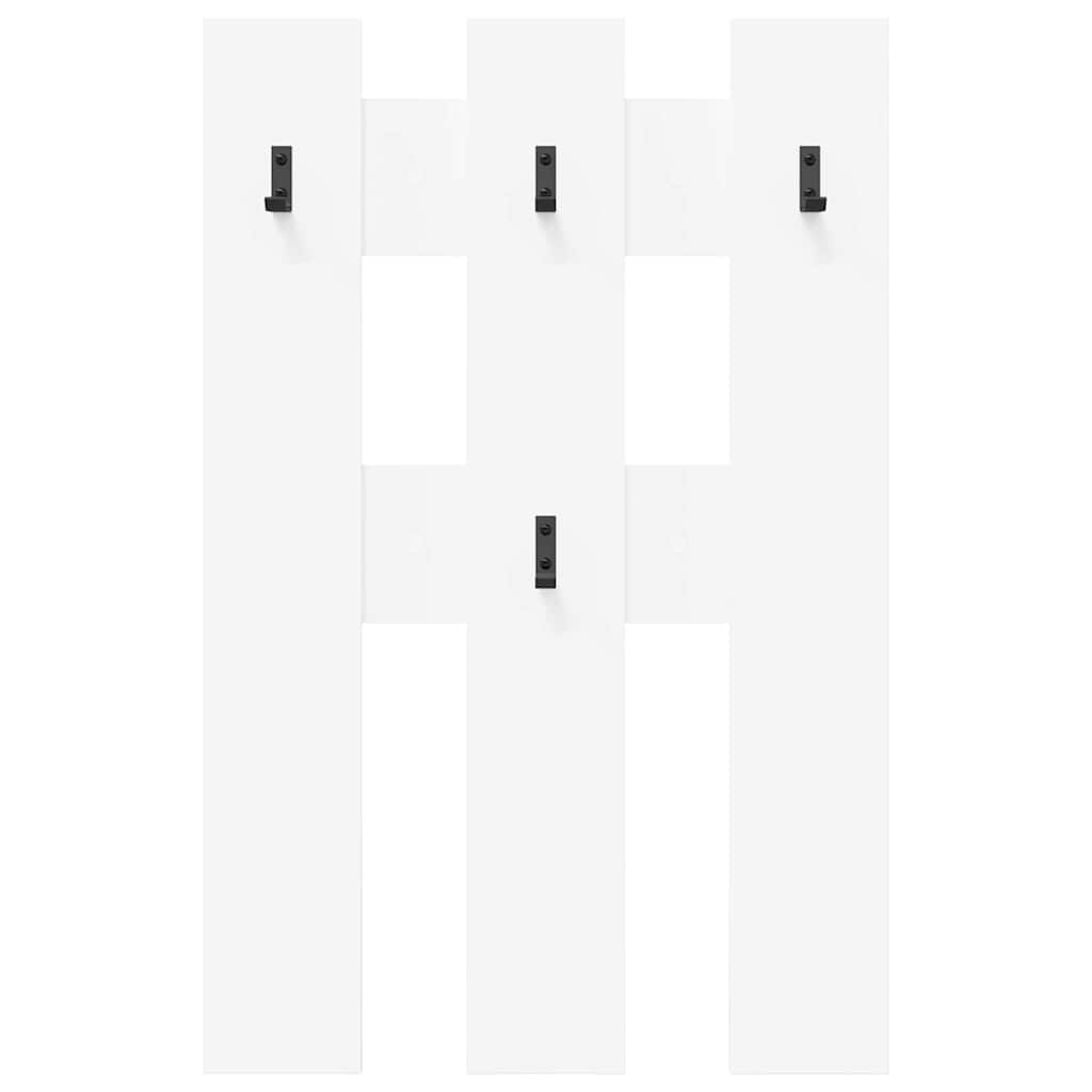 vidaXL Răcător de paltoane montat pe perete Alb 65 x 3 x 100 cm