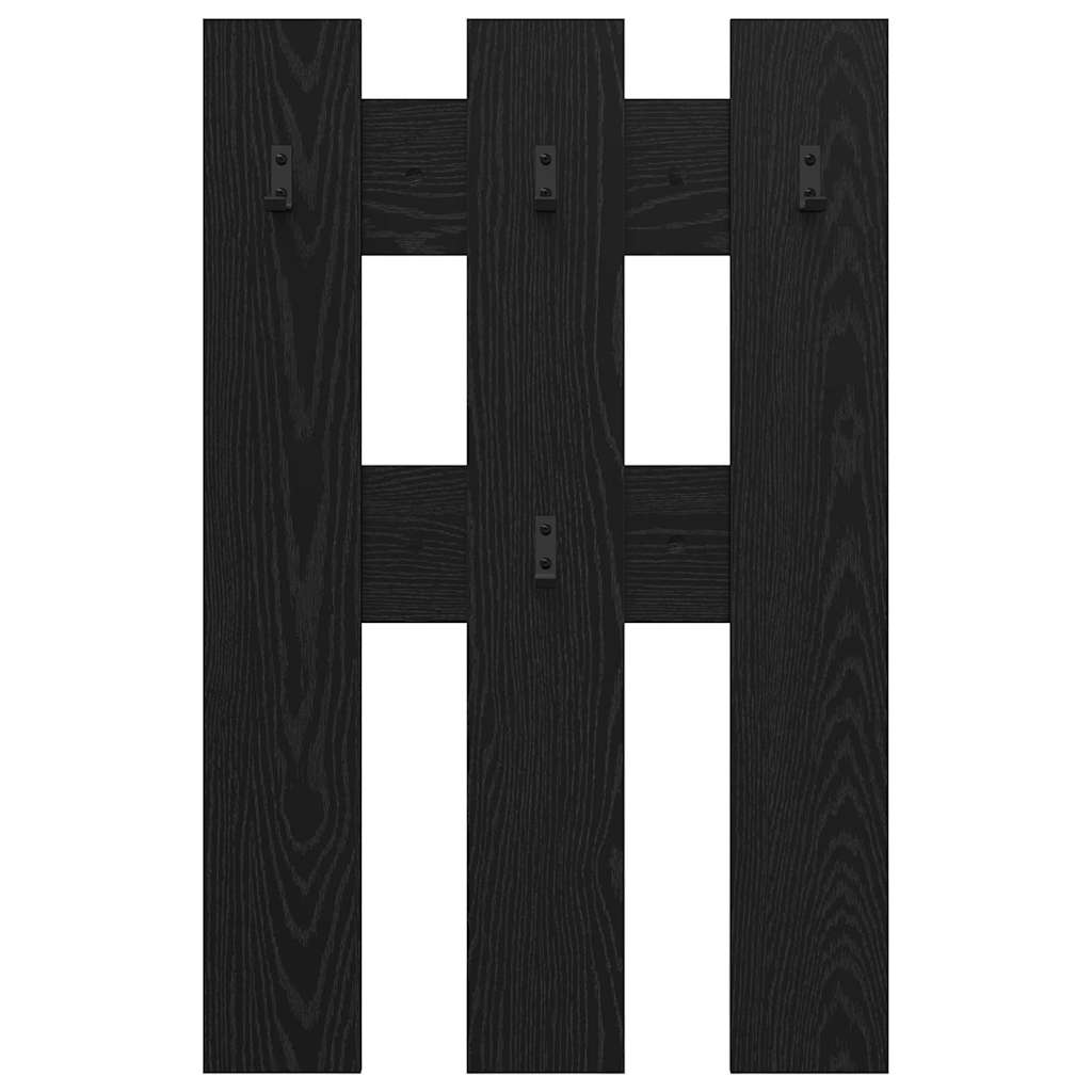 vidaXL Răcător de paltoane montat pe perete Pe perete Stejar negru