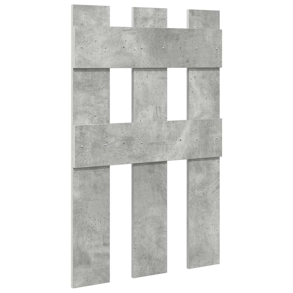 vidaXL Răcător de paltoane montat pe perete Gri beton 65 x 3 x 100 cm
