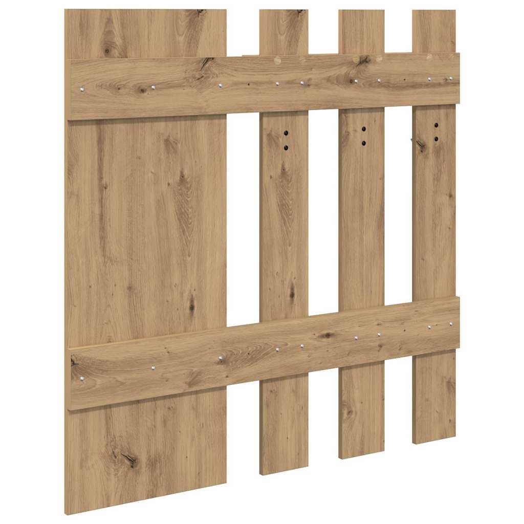 vidaXL Răcător de paltoane montat pe perete Stejar artisanal vidaXL Răcător de paltoane montat pe perete Stejar artisanal