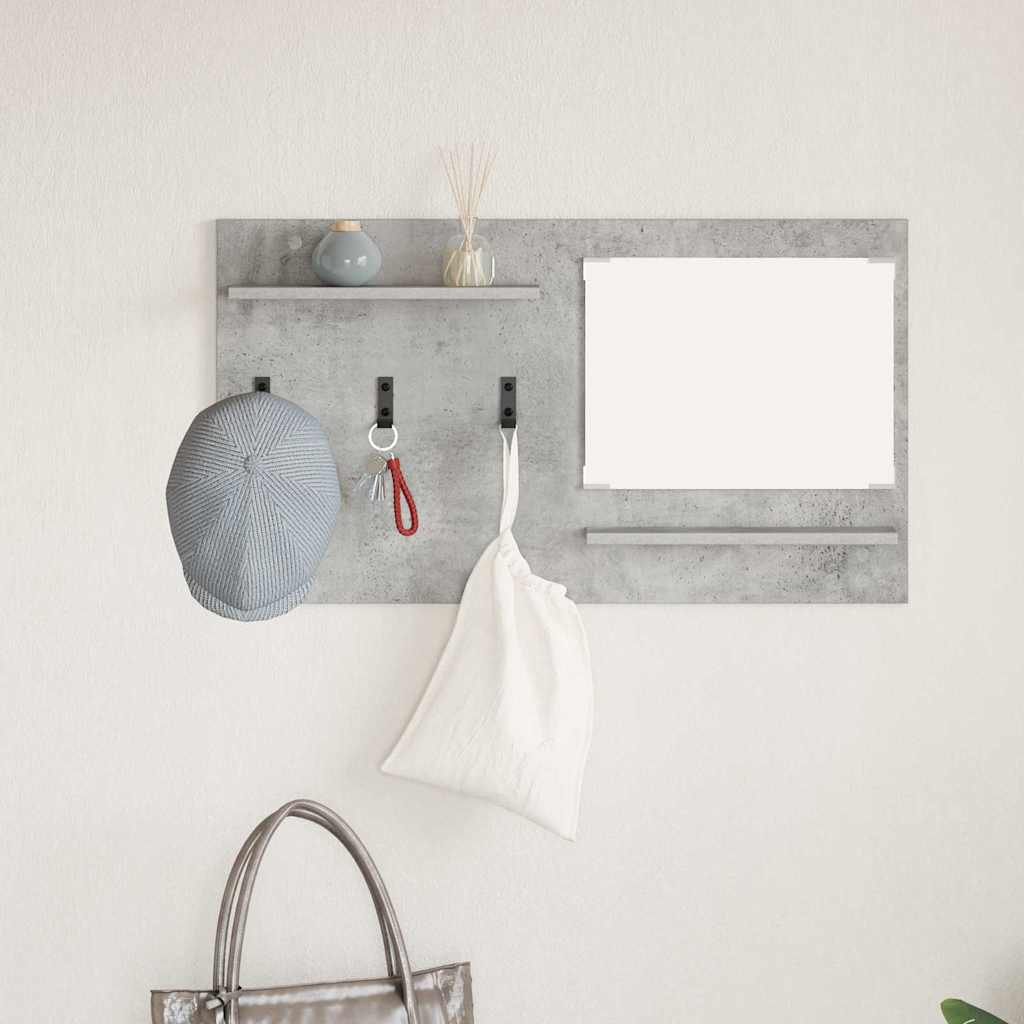 vidaXL Răcător de paltoane montat pe perete Gri beton 90 x 10 x 50 cm vidaXL Răcător de paltoane montat pe perete Gri beton 90 x 10 x 50 cm