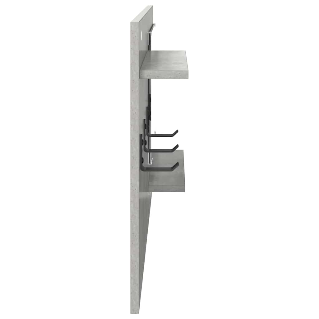 vidaXL Răcător de paltoane montat pe perete Gri beton 90 x 10 x 50 cm vidaXL Răcător de paltoane montat pe perete Gri beton 90 x 10 x 50 cm