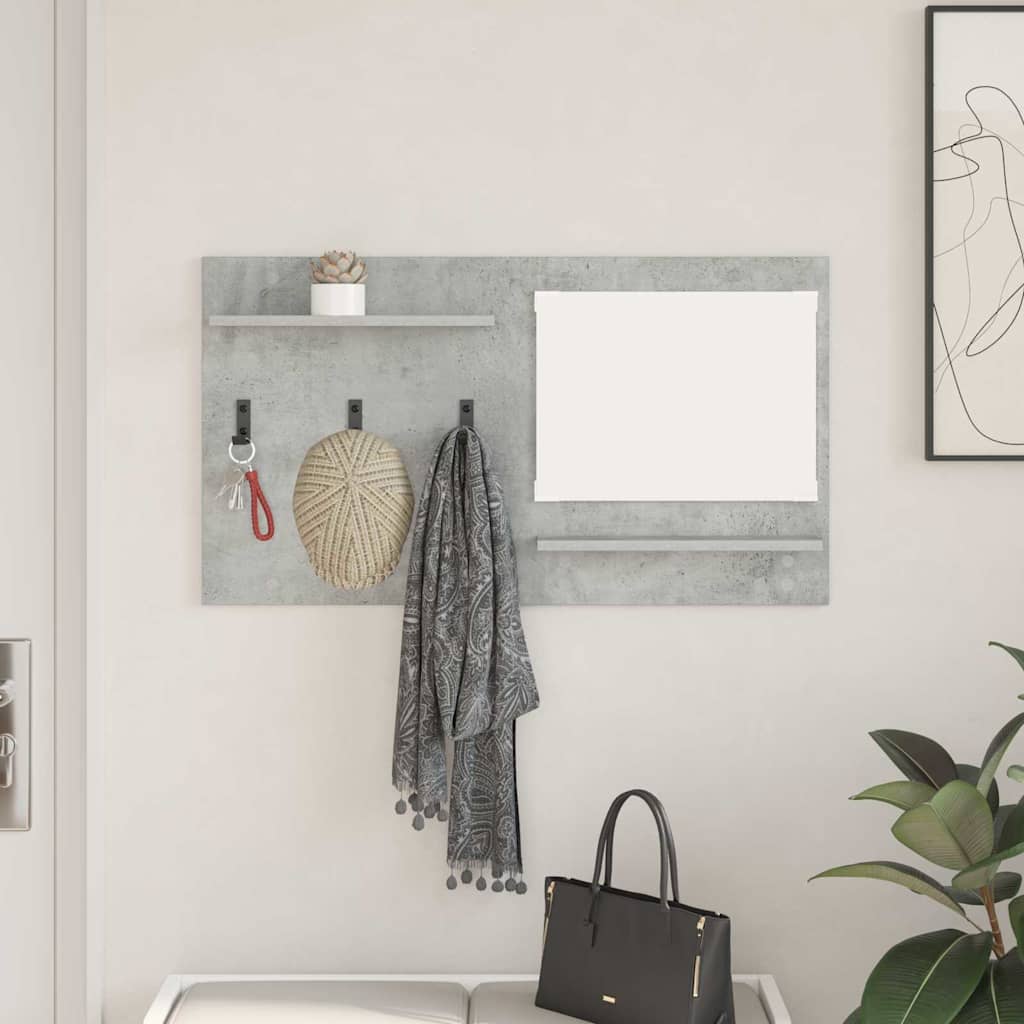 vidaXL Răcător de paltoane montat pe perete Gri beton 90 x 10 x 50 cm vidaXL Răcător de paltoane montat pe perete Gri beton 90 x 10 x 50 cm