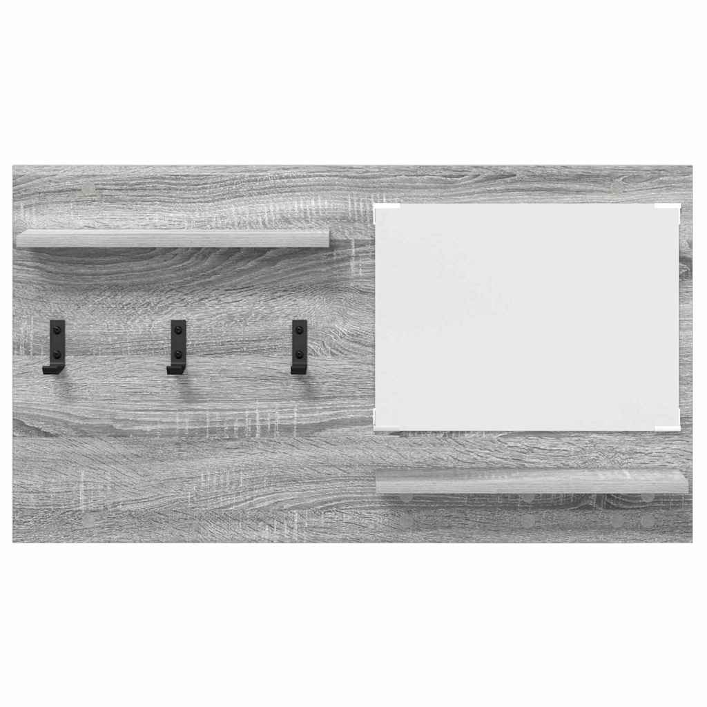 vidaXL Răcător de paltoane montat pe perete sonoma gri 90 x 10 x 50 cm vidaXL Răcător de paltoane montat pe perete sonoma gri 90 x 10 x 50 cm