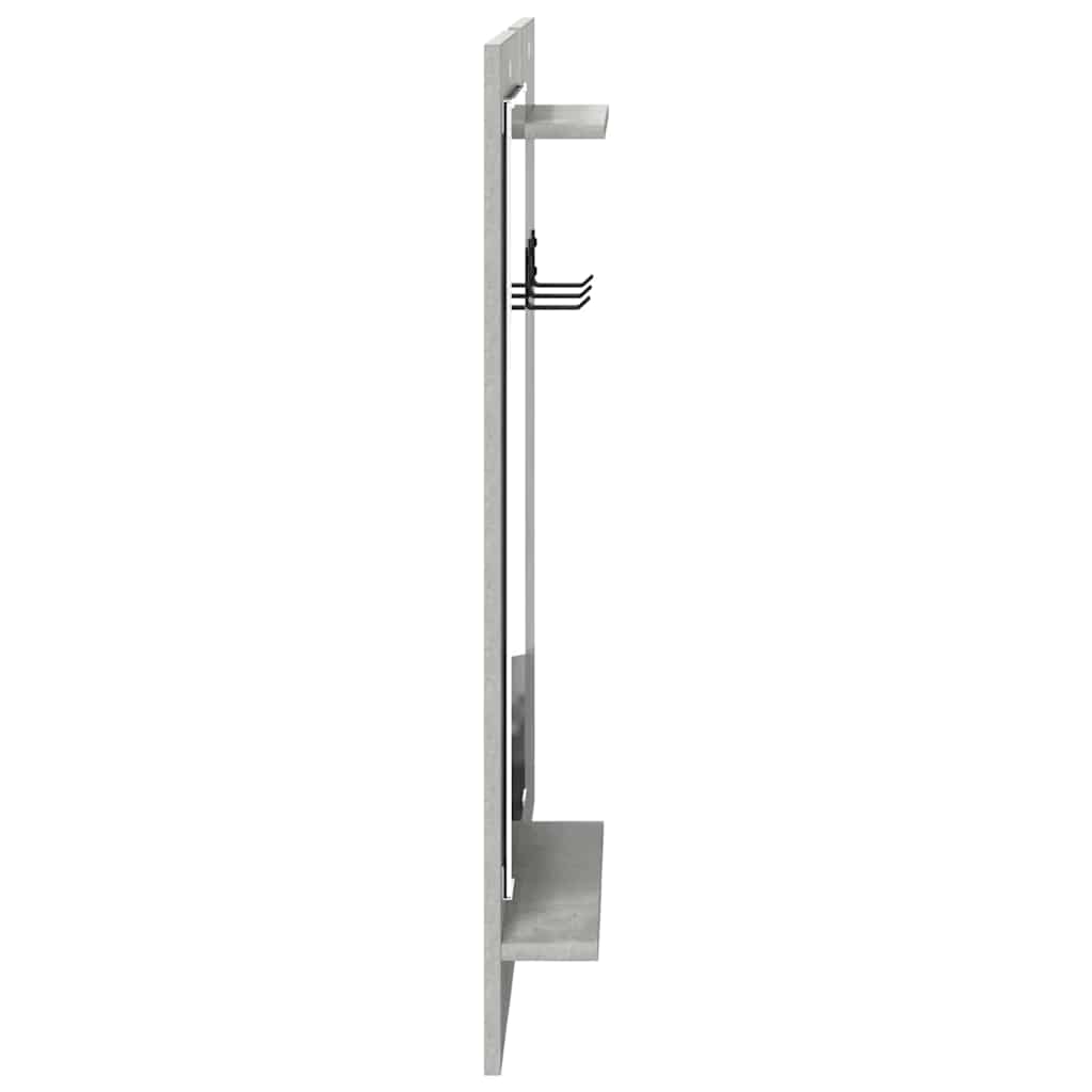 vidaXL Răcător de paltoane montat pe perete Gri beton 70 x 10 x 90 cm vidaXL Răcător de paltoane montat pe perete Gri beton 70 x 10 x 90 cm