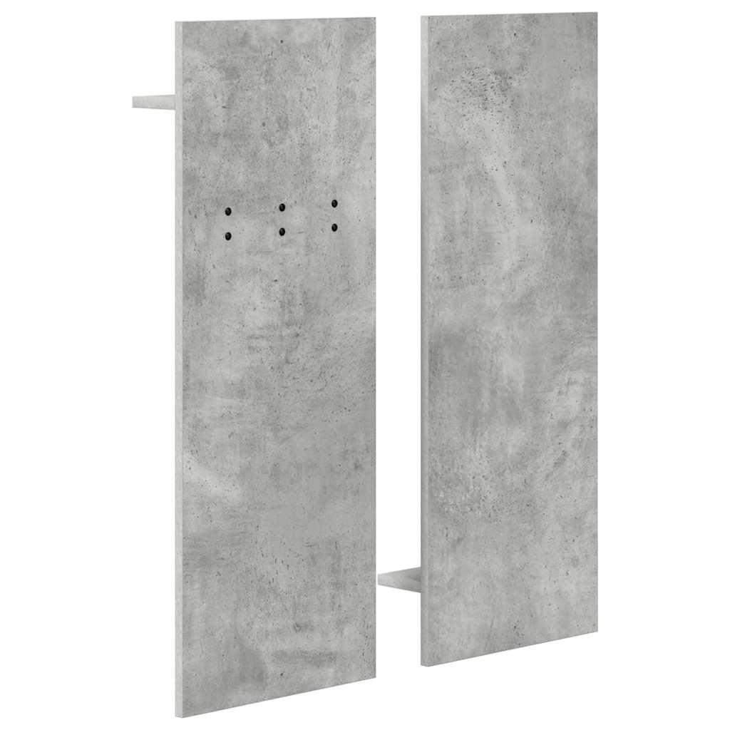 vidaXL Răcător de paltoane montat pe perete Gri beton 70 x 10 x 90 cm vidaXL Răcător de paltoane montat pe perete Gri beton 70 x 10 x 90 cm