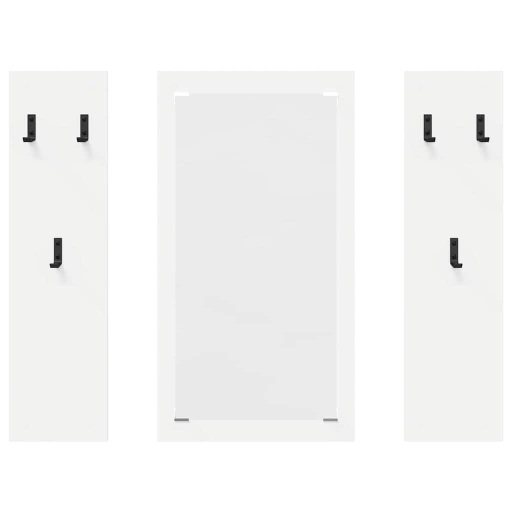 vidaXL Răcător de paltoane montat pe perete Alb 96 x 1.5 x 90 cm