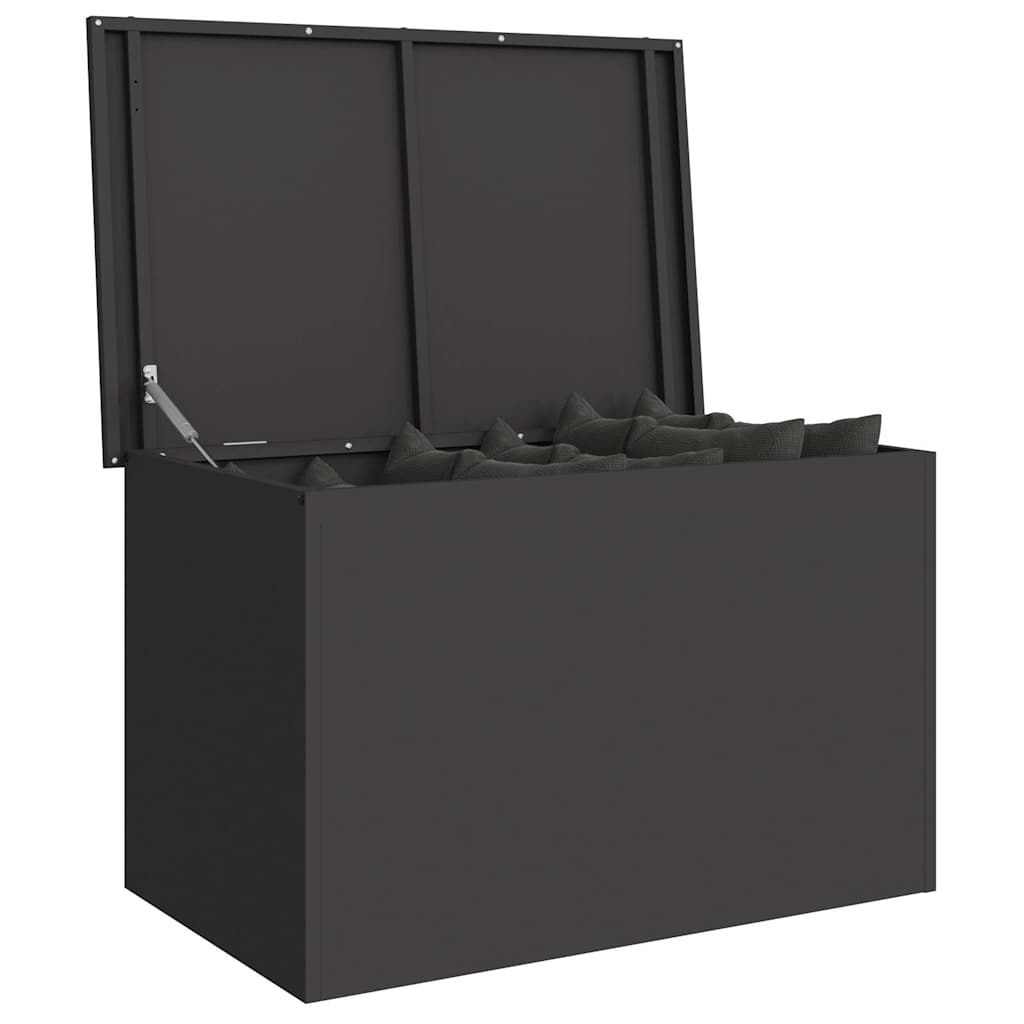 vidaXL Cutie de depozitare exterioară Negru 80 x 50.5 x 50 cm vidaXL Cutie de depozitare exterioară Negru 80 x 50.5 x 50 cm