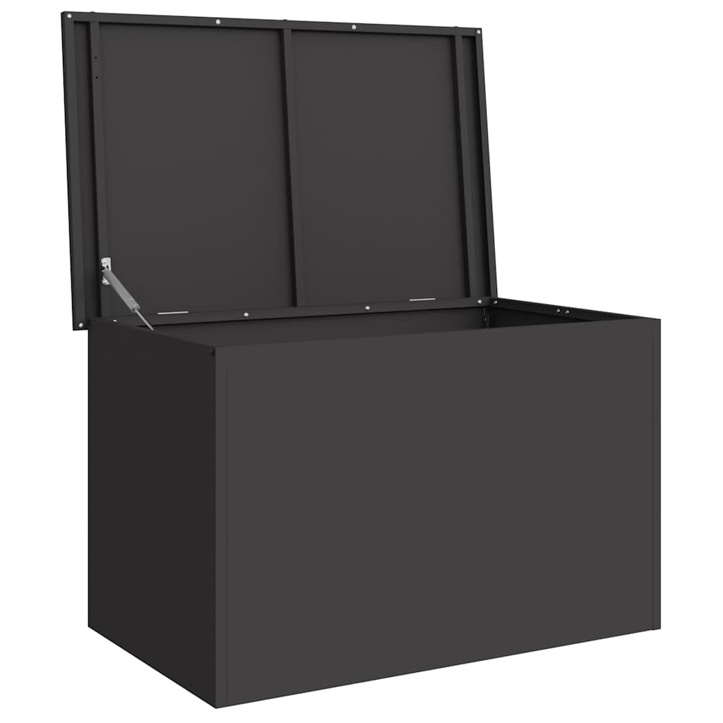 vidaXL Cutie de depozitare exterioară Negru 80 x 50.5 x 50 cm vidaXL Cutie de depozitare exterioară Negru 80 x 50.5 x 50 cm