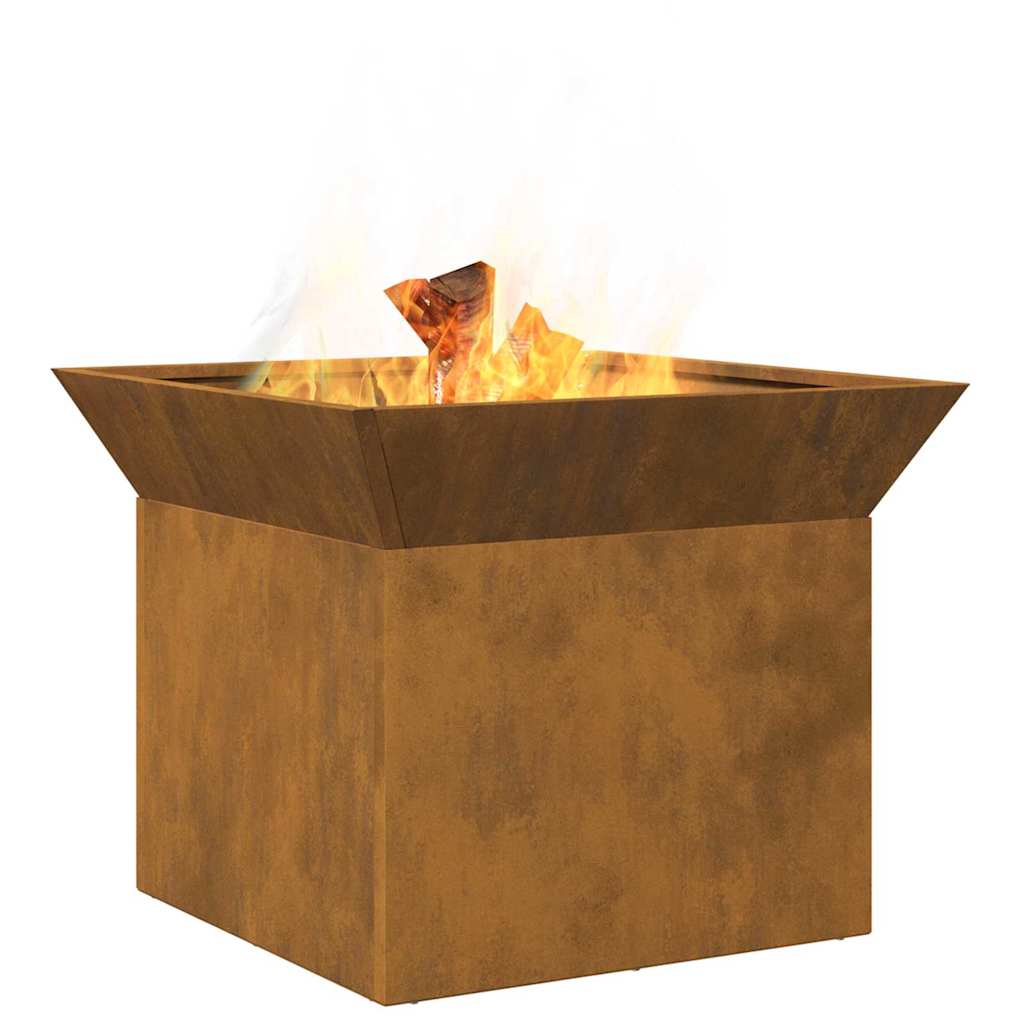 vidaXL Cuptor de foc Ruginit 50 x 50 x 40 cm vidaXL Cuptor de foc Ruginit 50 x 50 x 40 cm