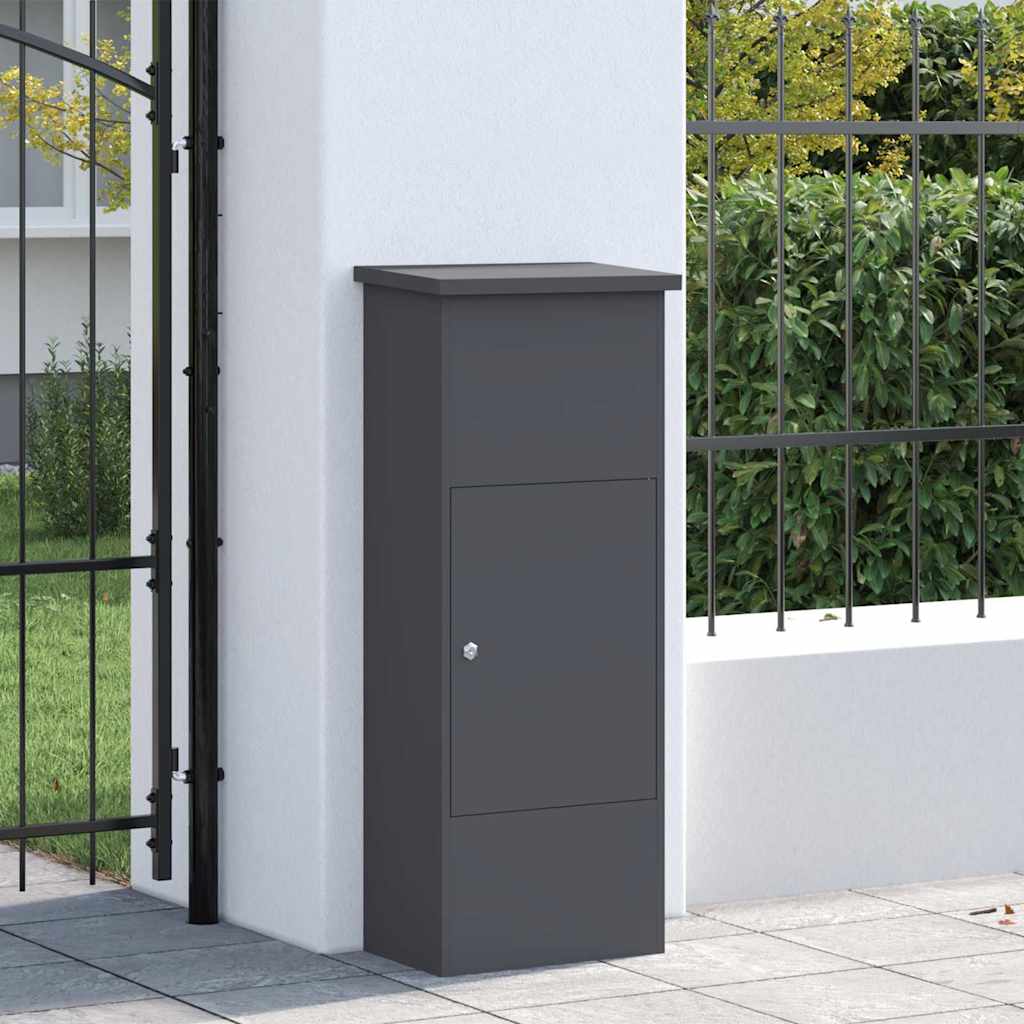 vidaXL Cutie pentru colet Antracit 44.5 x 29 x 110.5 cm Oțel vidaXL Cutie pentru colet Antracit 44.5 x 29 x 110.5 cm Oțel