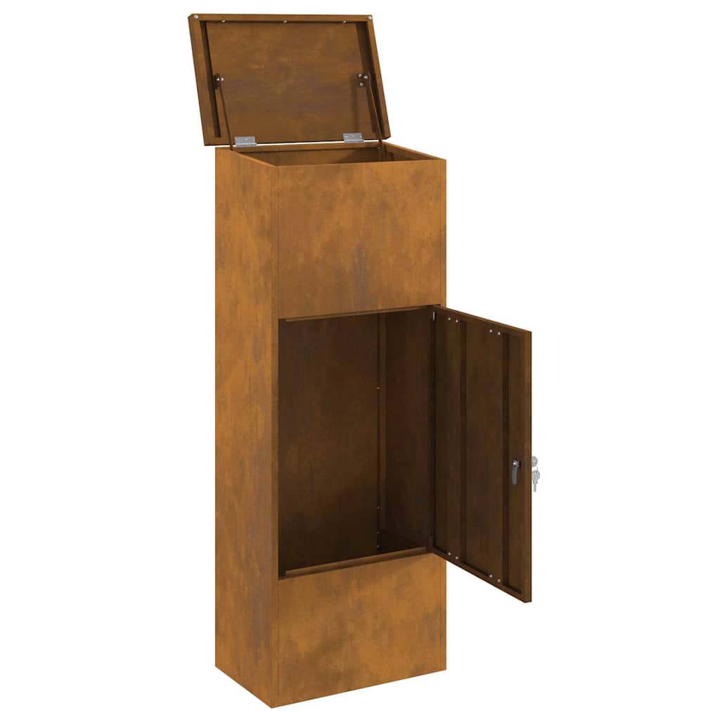 vidaXL Cutie pentru colet Ruginit 44.5 x 29 x 110.5 cm vidaXL Cutie pentru colet Ruginit 44.5 x 29 x 110.5 cm